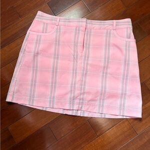 Izod Pink Plaid Women's Skort